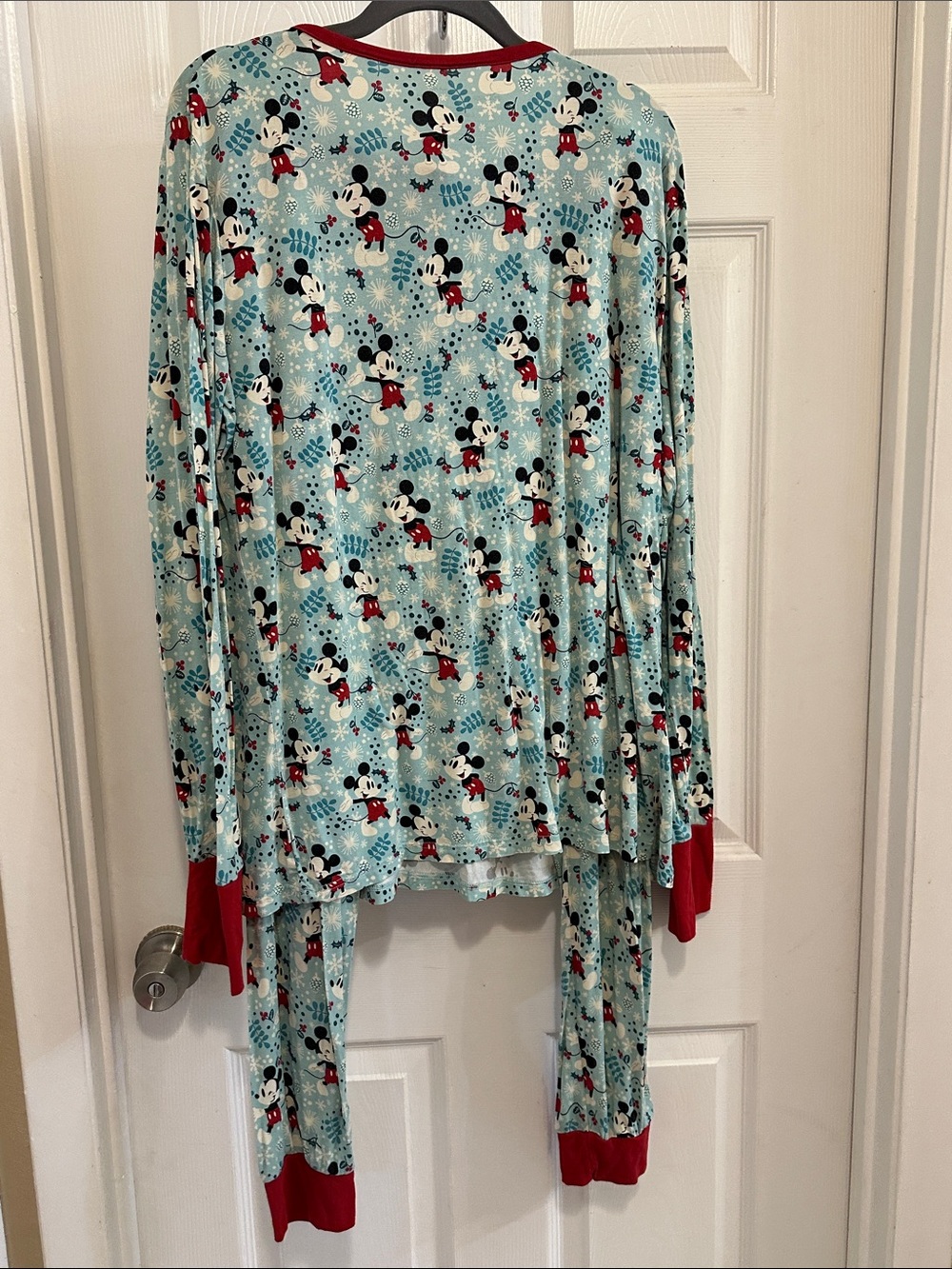 Little Sleepies Disney Mickey Mouse Holiday Pajama Set - Picture 4 of 5